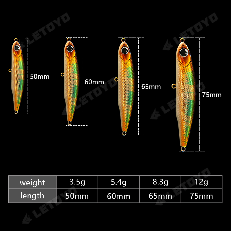 LETOYO Affondamento Matita 17g - Fishing Lure Spoon recensione e prezzo