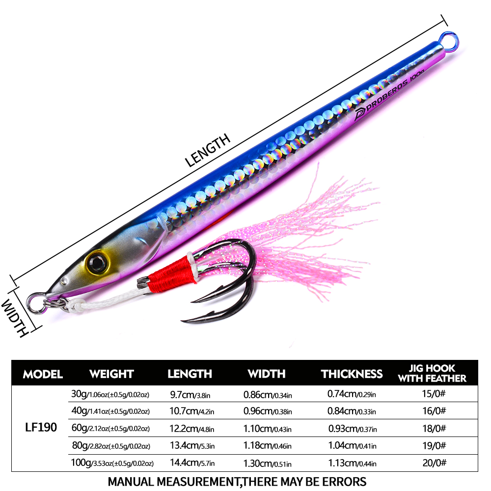 PROBEROS 30-100g Jig a Rapido  - Fishing Lure Buzzbait recensione e prezzo