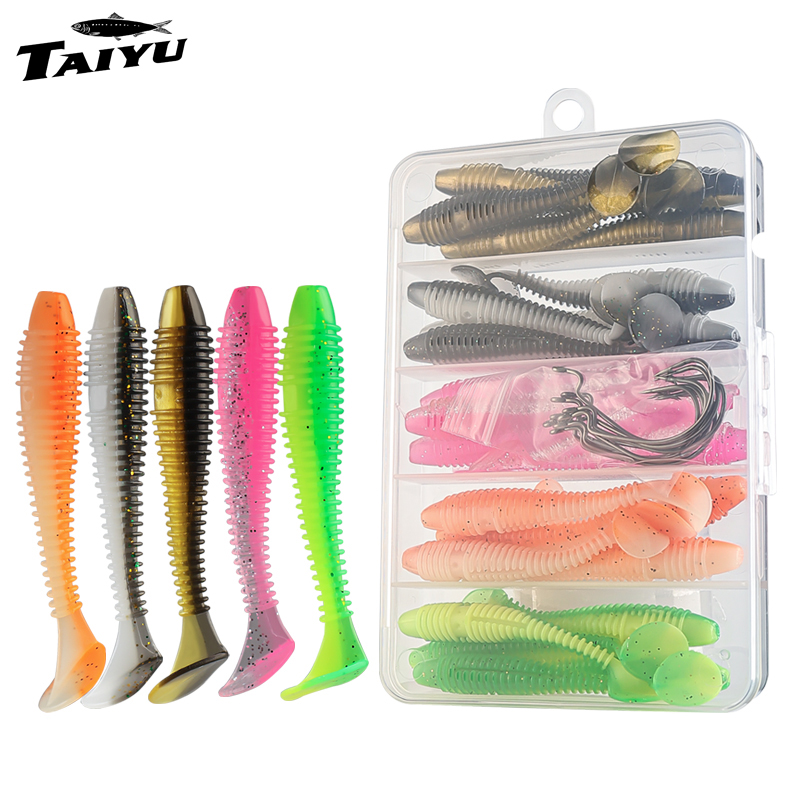 TAIYU Set di 25/35 Esche Morbi - Fishing Lure Soft Plastic recensione e prezzo
